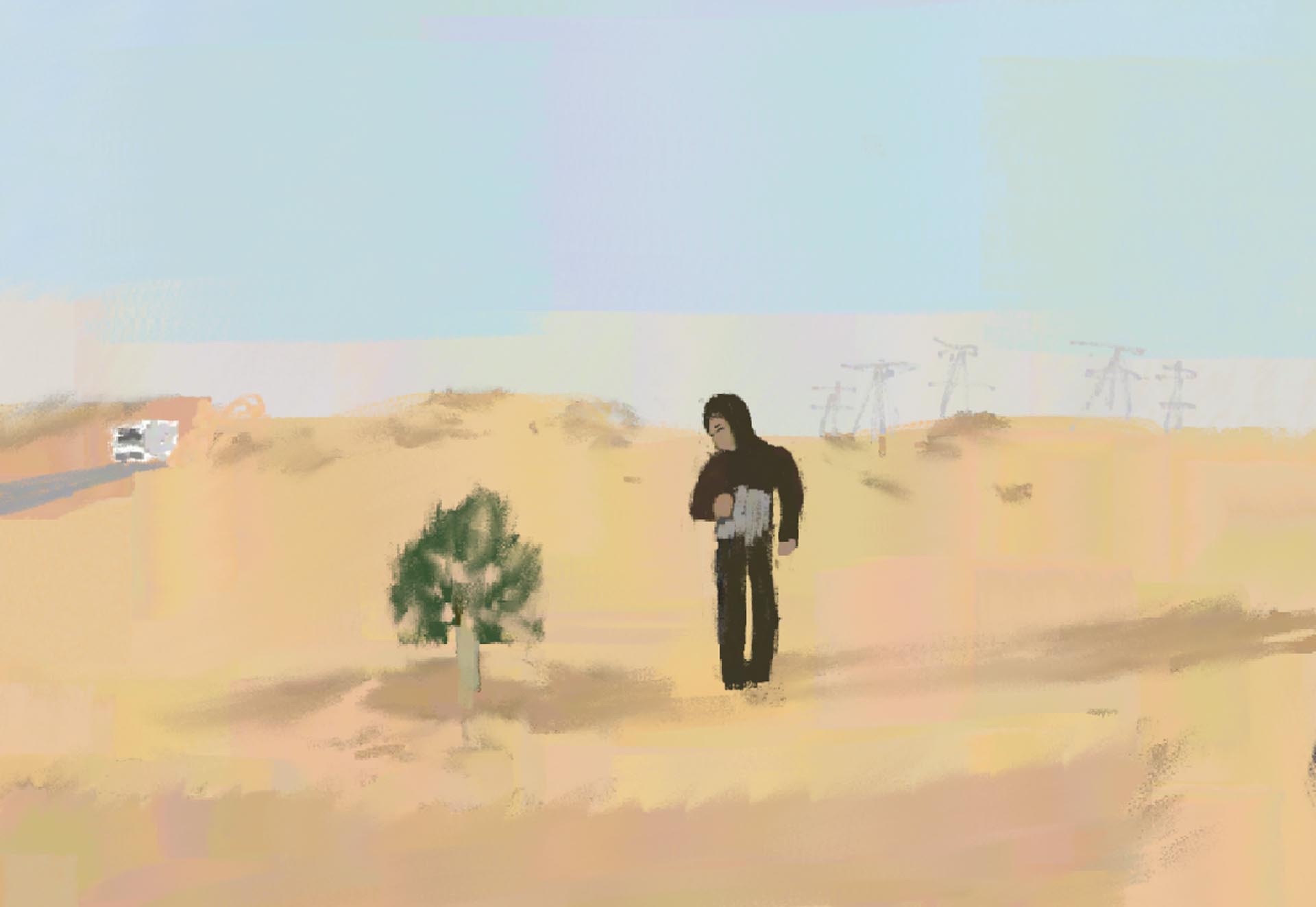 Lonely Tree in the Desert